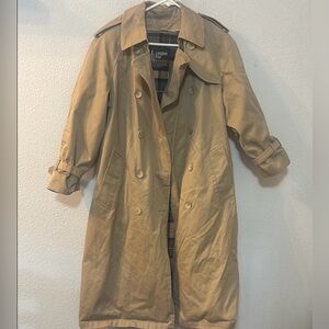 London Fog Tan Trench Coat Timeless Style